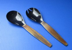 11 inches Horn Spoon and Spork Salad Serving Sets - $27.99