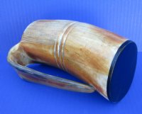 6-3/4 inches Buffed and Carved Horn Beer Mug with a Hand Scraped Rustic Look (16 oz) for $39.99