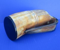 6-7/8 inches tall 16 ounces Viking Carved Drinking Horn Mug for Sale, Half Carved, Half Buffed - Buy this one for $39.99