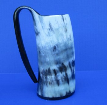 5-1/2 inches Polished Buffalo Horn Viking Mug with a Marble Look  (Holds 8 to 10 ounces) - Buy this one for $25.99