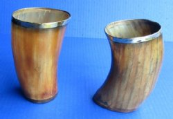 3 inches Wholesale Carved Horn Shot Glasses, Cups for Sale