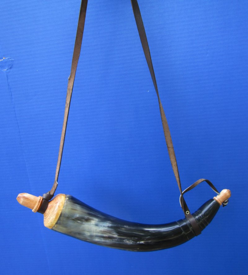 Powder Horn with Leather Strap 14 to 18 inches $17.99 each