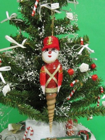 5-1/2 inches long Seashell Toy Soldier Ornaments -  Pack of 10 @ <font color=red>$3.95 </font>each; 