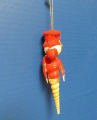 Turritella Seashell Toy Soldier Christmas Ornaments <font color=red> Wholesale</font>  -  40 @ $2.45 each