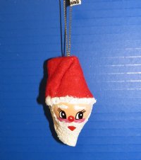 2 -1/4 inches Seashell Santa with Red Cap Beach Christmas Ornaments -  Pack of 10 @ <font color=red>$3.95</font>  each