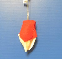 2 -1/4 inches Seashell Santa with Red Cap Beach Christmas Ornaments -  Pack of 10 @ <font color=red>$3.95</font>  each