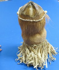 9 to 11  inches Painted and Carved Coconut Monkey Hula Dancer wearing a Grass Skirt and Seashell Head Band - $7.99 each; 6 @ $5.80 each