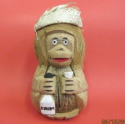 Coconut Monkey with Rum Bottle Novelty - 2 @ $6.00 each