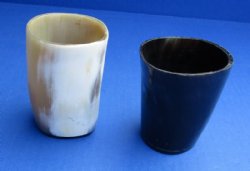 3inches Cattle Horn Cup, Drinking Glasses  - 2 @ $5.60 each; 4 @  $5.05 each