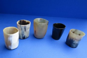 3inches Cattle Horn Cup, Drinking Glasses  - 2 @ $5.60 each; 4 @  $5.05 each