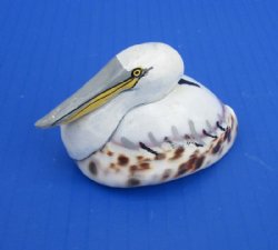 2-3/4 to 3-1/4 inches Painted Tiger Cowrie Pelican Novelty for Sale -  12 @ $3.60 each