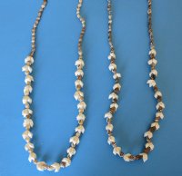 36 inches Shell Leis for Beach, Luau and Pool Parties made out of Real Nassarius Seashells - Pack of 12 @ .75 each;