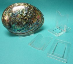 2 Piece Large Clear Plastic, Acrylic Easel Stands for Agate Slices - 12 @ $1.28 each