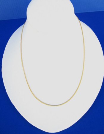 18 inches Electroplated Thin Gold Chain Necklaces<FONT COLOR=RED> Wholesale</font>  for Men and Women for Sale in Bulk - Case of 50 @ $2.25 each