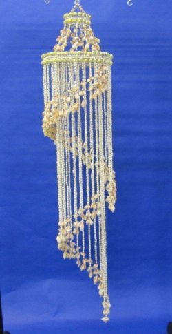 51 inches long Large Spiral Seashell Chandelier, Wind Chime for Sale - $36.99 each