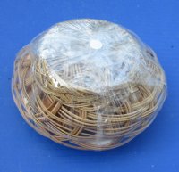 6 inches Round Rattan Basket of Assorted Seashells - 6 @ $2.00 each; 10 @ $1.85 each