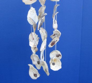 21 inches long Oyster Shell Wind Chimes - Case: 30 @ $3.00 each; 2 <font Color=red> Wholesale Cases</font> @ $2.70 each