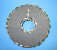 10 inches Real Abalone Shell Wreath or Seashell Candle Holder, with a silver tone - Pack of 1 @ $12.99 each; Pack of 2 @ $11.50 each