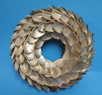 10 inches Real Abalone Shell Wreath or Seashell Candle Holder, with a silver tone - Pack of 1 @ $12.99 each; Pack of 2 @ $11.50 each