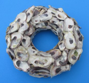 7 inches Round Natural Oyster Shell Wreath for Seashell Decor - $9.99 each; 3 @ $8.40 each