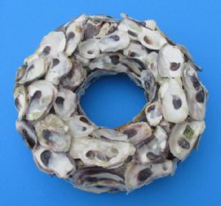 7 inches Round Natural Oyster Shell Wreath for Seashell Decor - $9.99 each; 3 @ $8.40 each