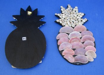 8 inches Seashell Pineapple Wall Plaques - Packed 4 @ $3.95 each