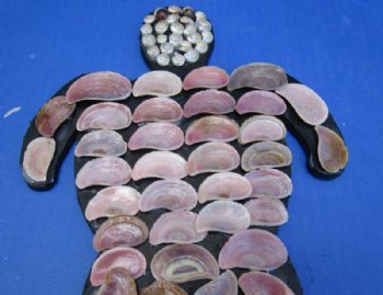 8 inches Seashell Turtle Wall Plaque - 4 @ $3.95 each