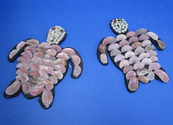 8 inches Seashell Turtle Wall Plaque - 4 @ $3.95 each