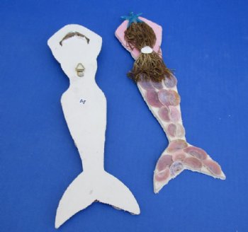 12 inches Seashell Mermaid Wall Decor - 4 @ $3.95 each